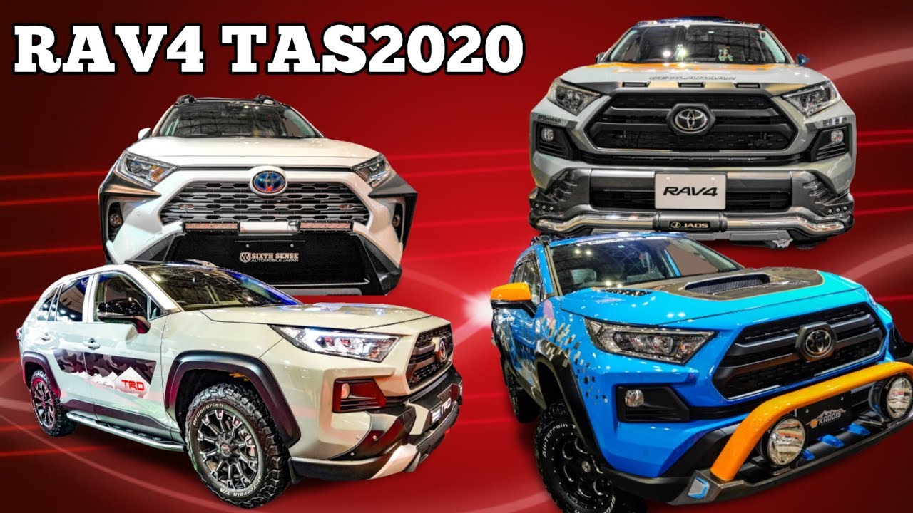 (4K)TOYOTA RAV4 bodykit TAS2020 – 東京オートサロン2020 ラヴフォー カスタムが集結