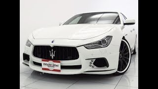 マセラティギブリ 598万円 WALDブラックバイソンエアロ ヴァルド22AW 可変バルブ ベースグレード 2015年 1万2千km 3000cc Maserati カスタム例
