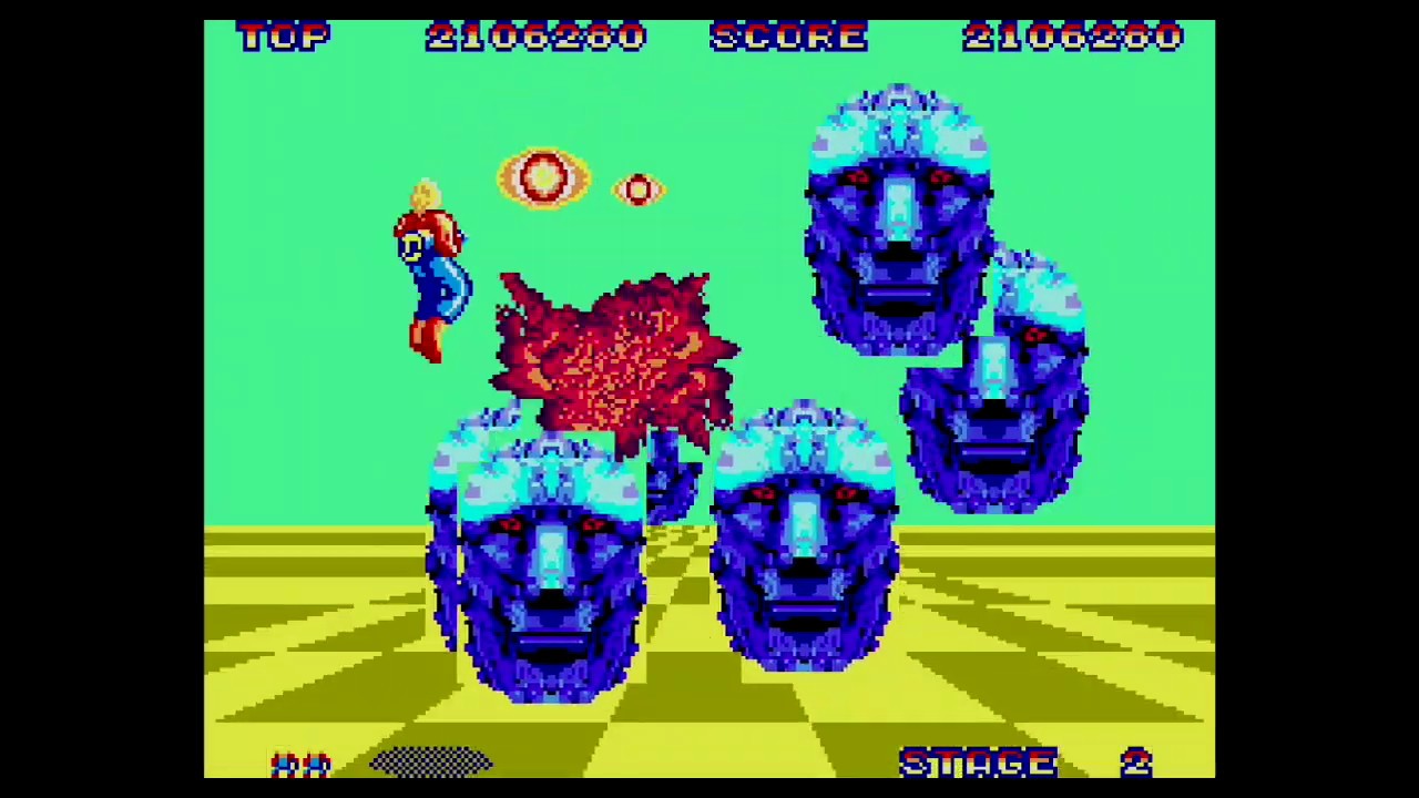 【1分動画】スペースハリアー【60fps/SEGA MARK Ⅲ】