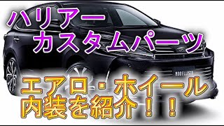 ハリアーをカスタム！！エアロ9種類、ホイール、オシャレな内装を紹介！！