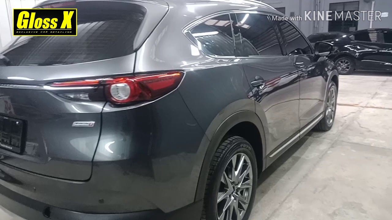 ผลงานเคลือบแก้ว All new Mazda CX8 gray 15-1-63