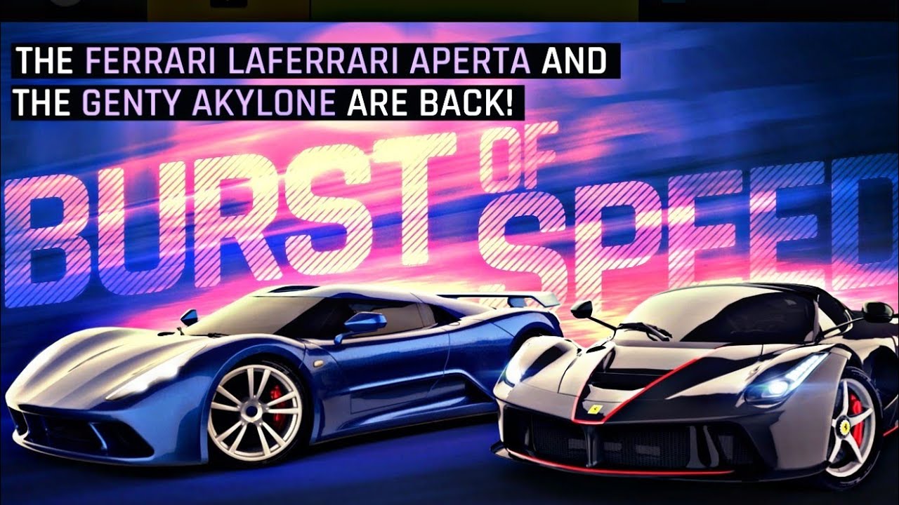 Asphalt 9- Burst of speed- Laferrari Aperta & Genty akylone