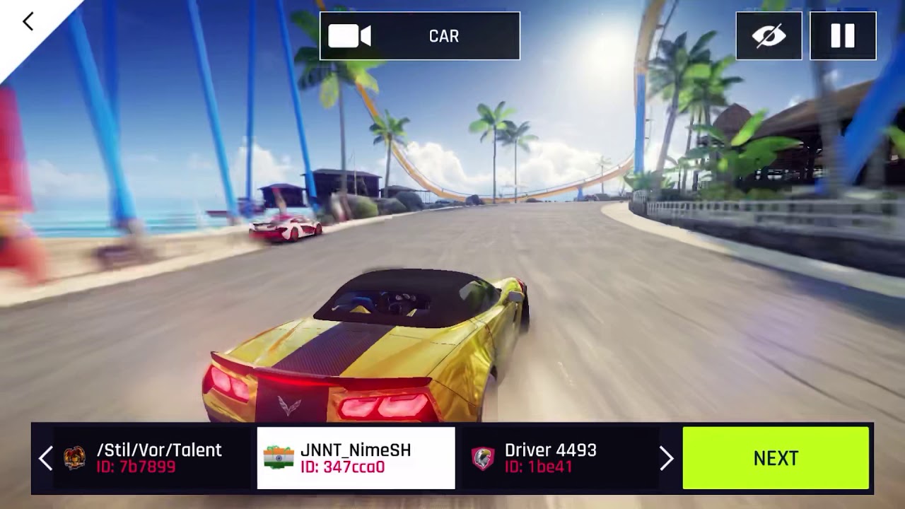 Asphalt 9 Legends Multiplayers, Laferrari appreta VS Corvette GS on Caribbean grounds