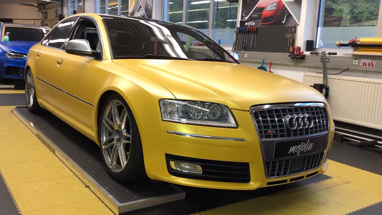 Audi S8 sunflower pwf carwrapping mcfolia Kempten