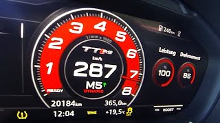 Audi TT RS TTE700 Acceleration 0-200 LAUNCH CONTROL SOUND