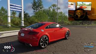 Audi TT RS – The Crew 2 |  Logitech Momo Racing gameplay
