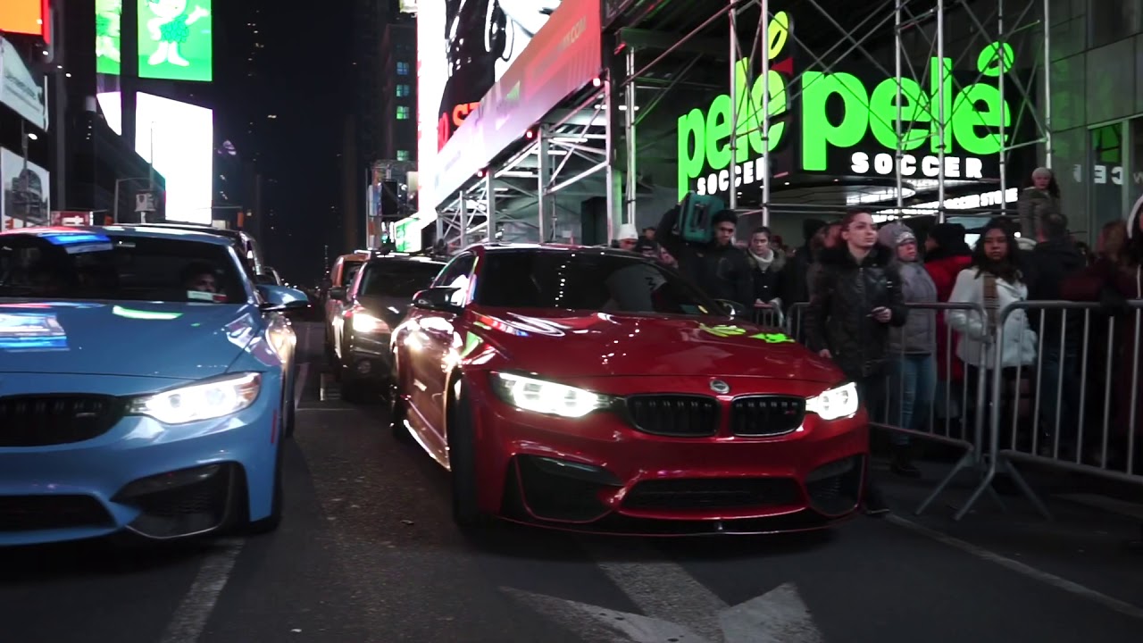 BMW M4 NYC TIMES SQUARE SHUT-DOWN