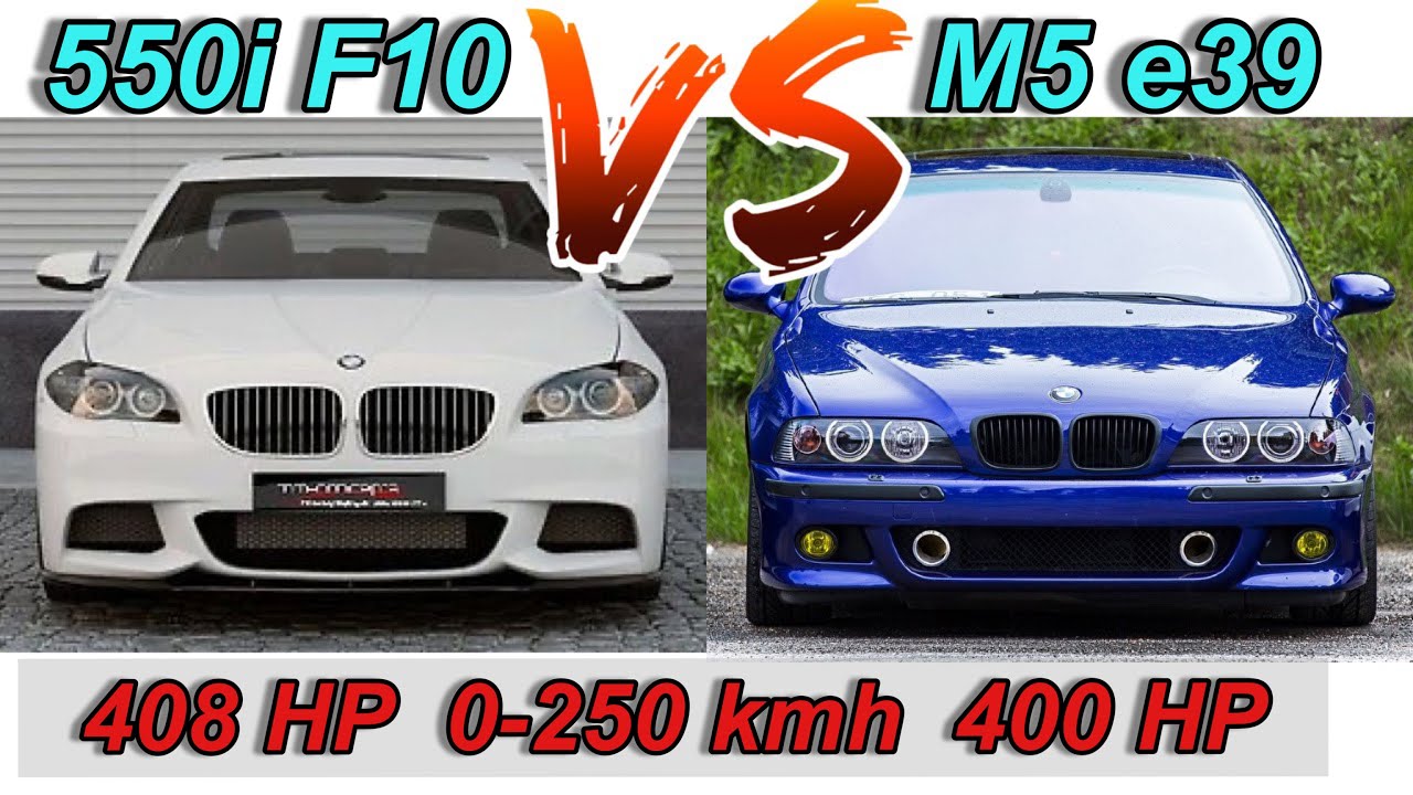 🔞 BMW M5 e39 vs 550i f10 | 5.0 V8 400 HP vs 4.4 V8 Bi-Turbo 408 HP | PS Hugo