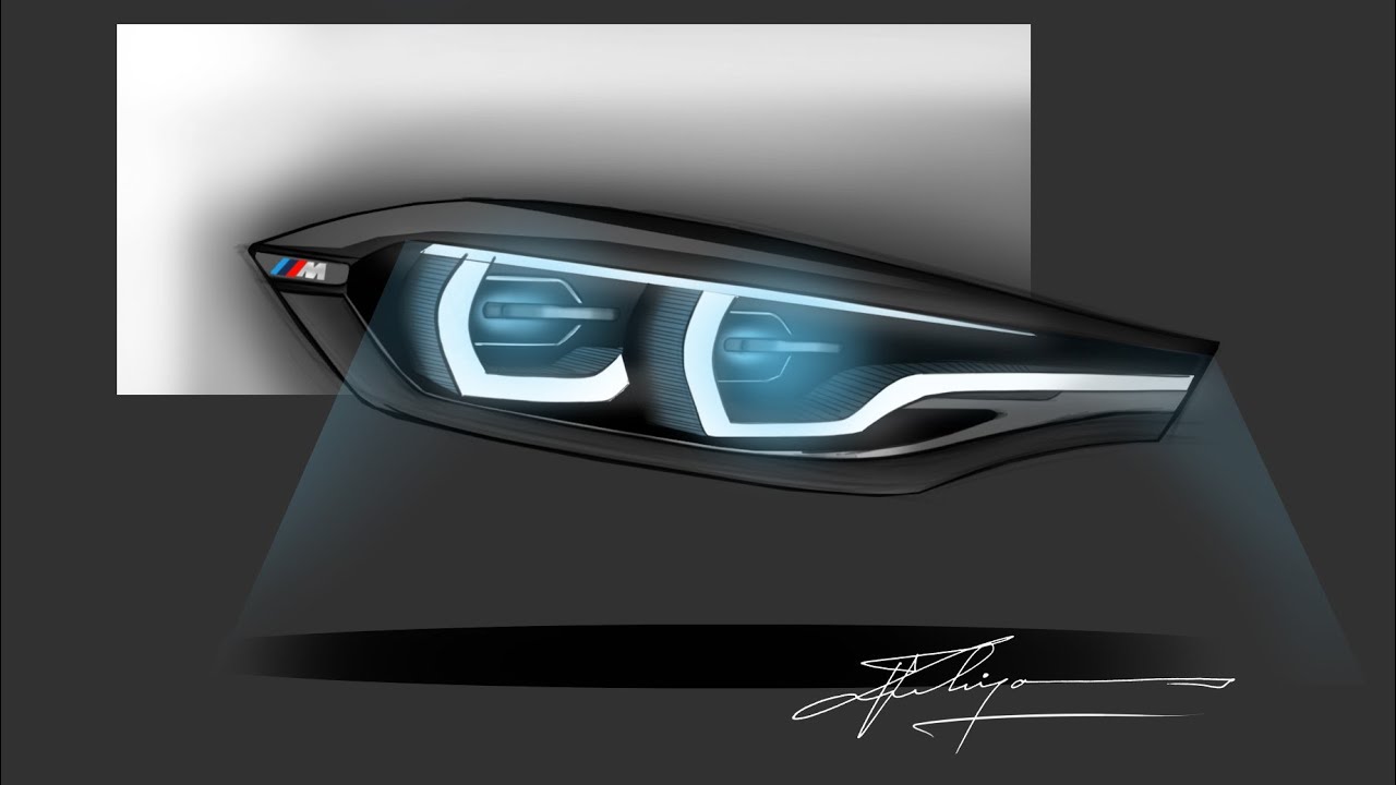 BMW m4 headlight design