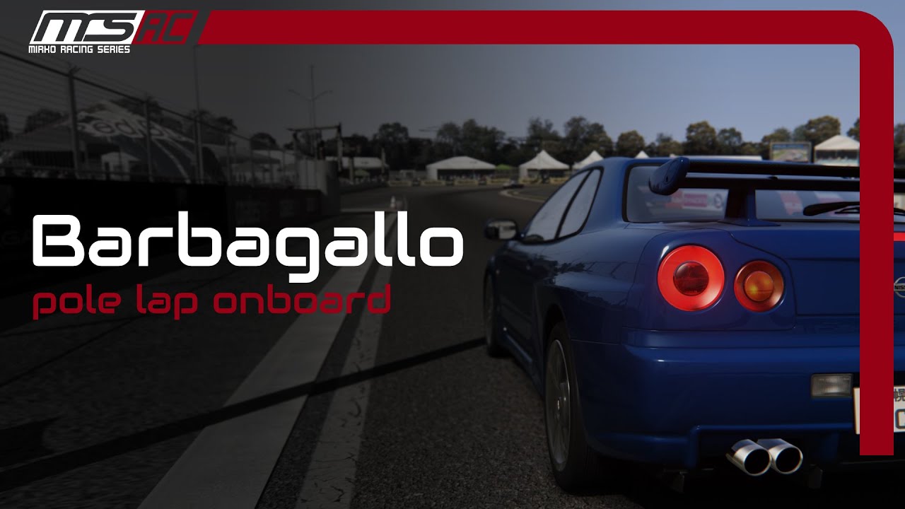 Barbagallo - Assetto Corsa Hotlap (Nissan Skyline GTR R34 V-Spec)