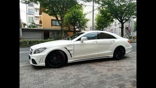 ベンツCLS350BE 445万円 AMGスポーツ WALDブラックバイソンエアロ ヴァルド20AW マフラーエンド ローダウン 左H 2014年 3万8千km 3500㏄ Mercedes