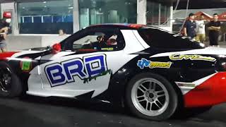 Drag race 402m mazda RX7 rotary