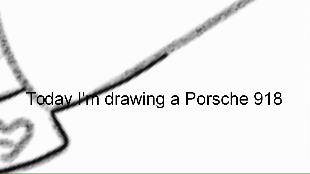 Drawing Porsche 918 (time lapse)