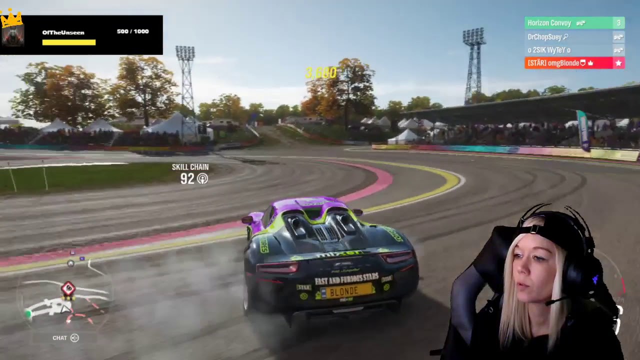 Drift Queen Porsche 918 Circles