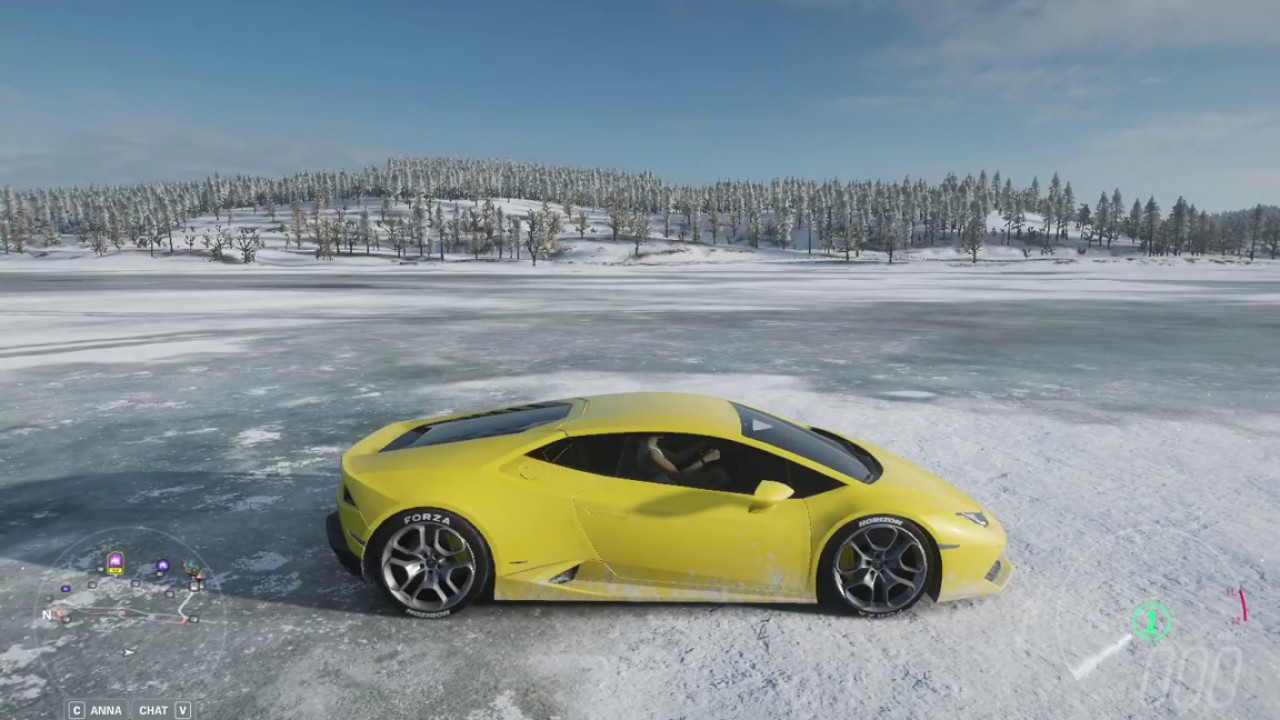Drifting on Icy lake with 970BHP AWD LAMBORGHINI HURACAN LP 610-4 || Forza Horizon 4