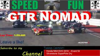 Event #54 Honda NSX Evo 2019 -Silverstone  SuperPole Dry  lap time 1:59:460+setup in the description