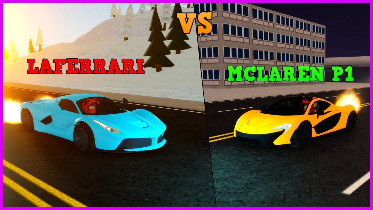 FERRARI LAFERRARI VS MCLAREN P1 | ROBLOX: Vehicle Simulator