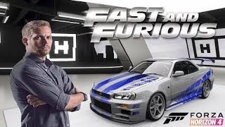 FINALMENTE NISSAN GTR SKYLINE R34 VELOZES & FURIOSOS FORZA HORIZON 4