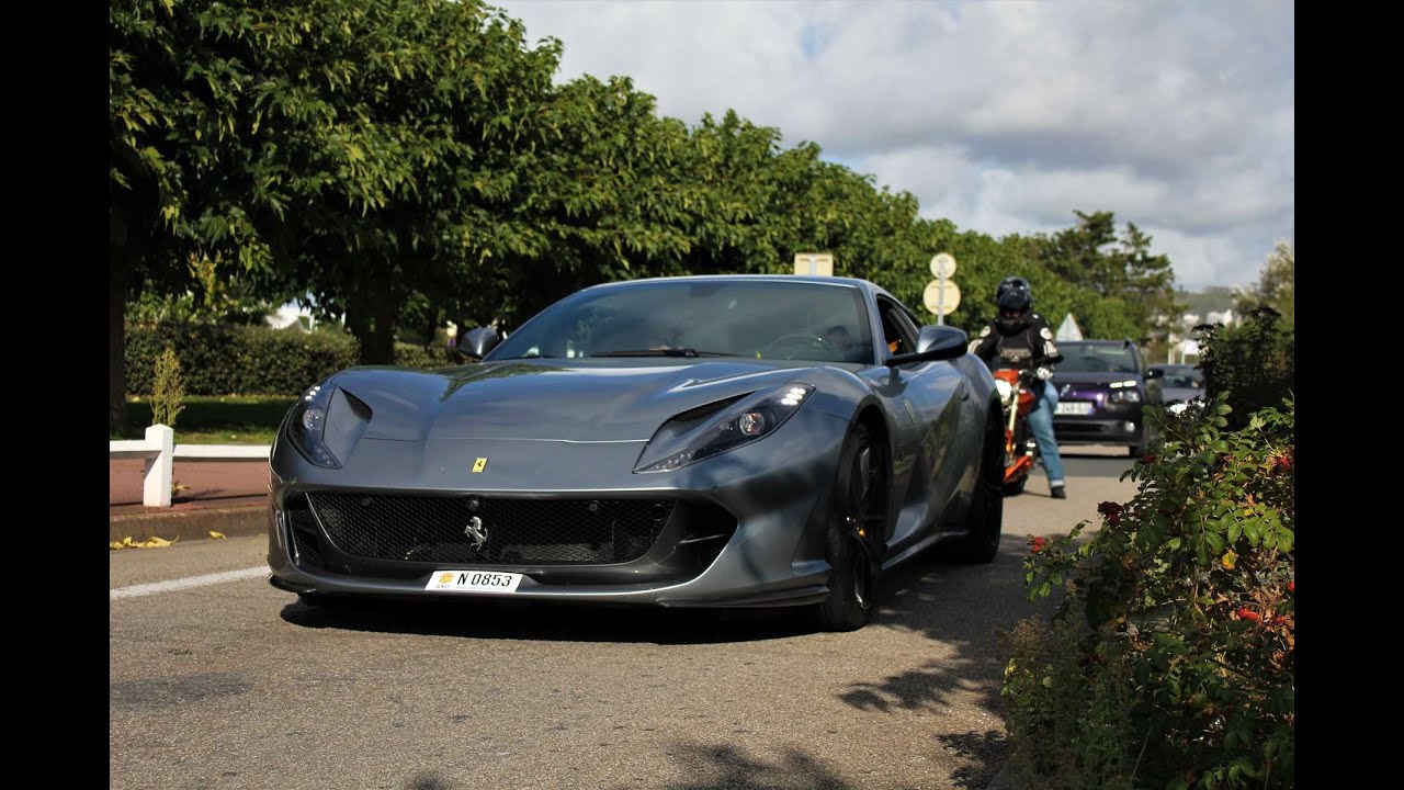 Ferrari 812 Superfast, Aston Martin DBS Superleggera: Carspotting à Deauville #2