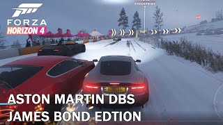 Forza Horizon 4 ASTON MARTIN DBS JAMES BOND EDITION SNOW DRIFT [1080p 60fps]