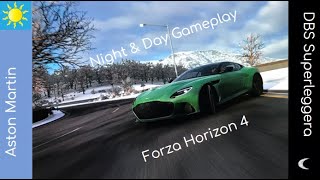 Forza Horizon 4 Aston Martin DBS Superleggera Free Roam Night and Day Gameplay