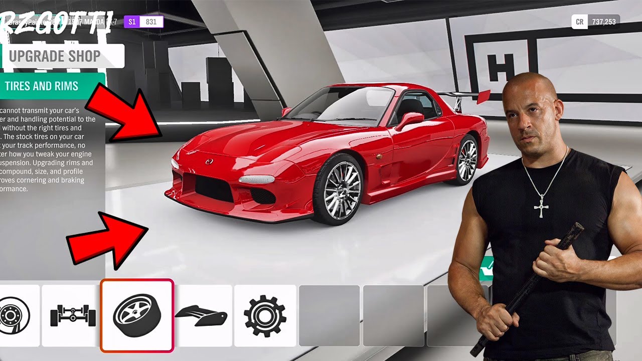 Forza Horizon 4 Dom’s Mazda RX7 Build
