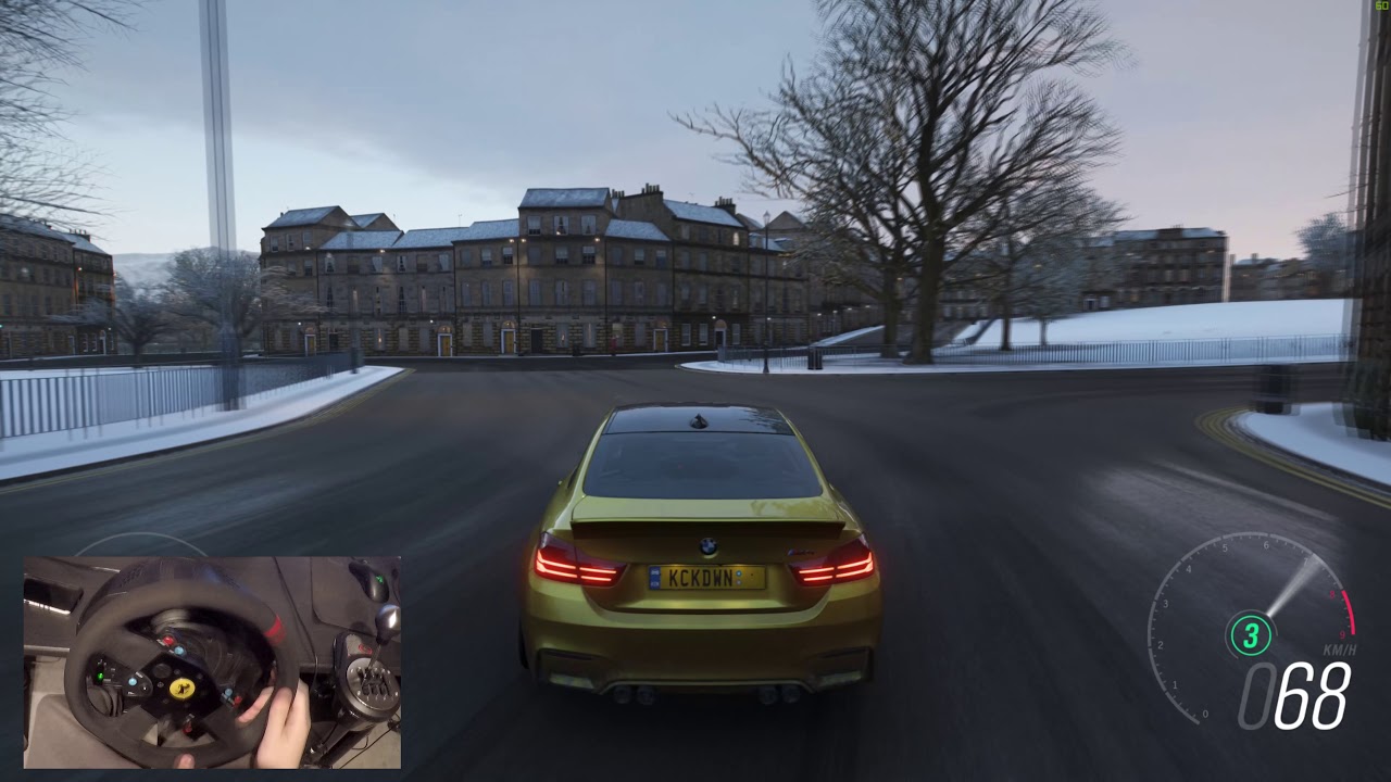 Forza Horizon 4 Drifting BMW M4 like a Boss in Snow | Steering Wheel + Shifter t300rs Gameplay 4K