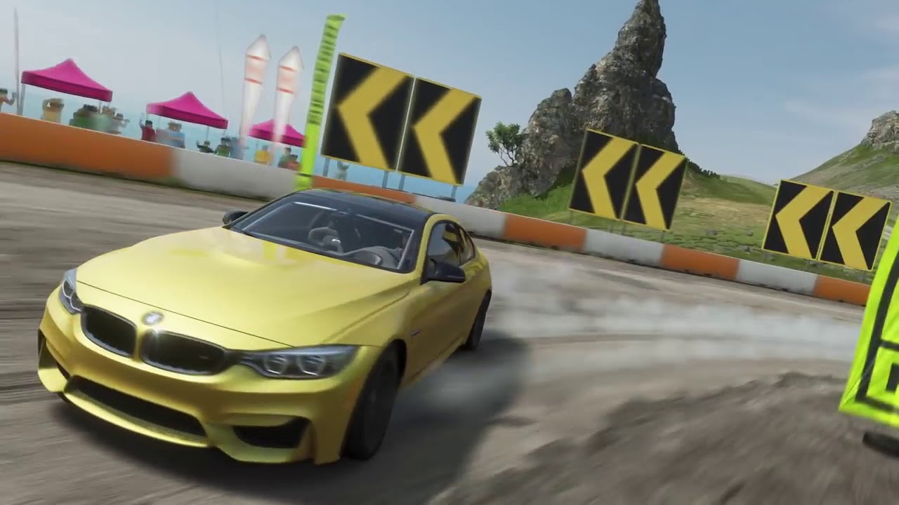 Forza Horizon 4 Drifting (Steering Wheel + Shifter) BMW m4 Fortune Island Gameplay
