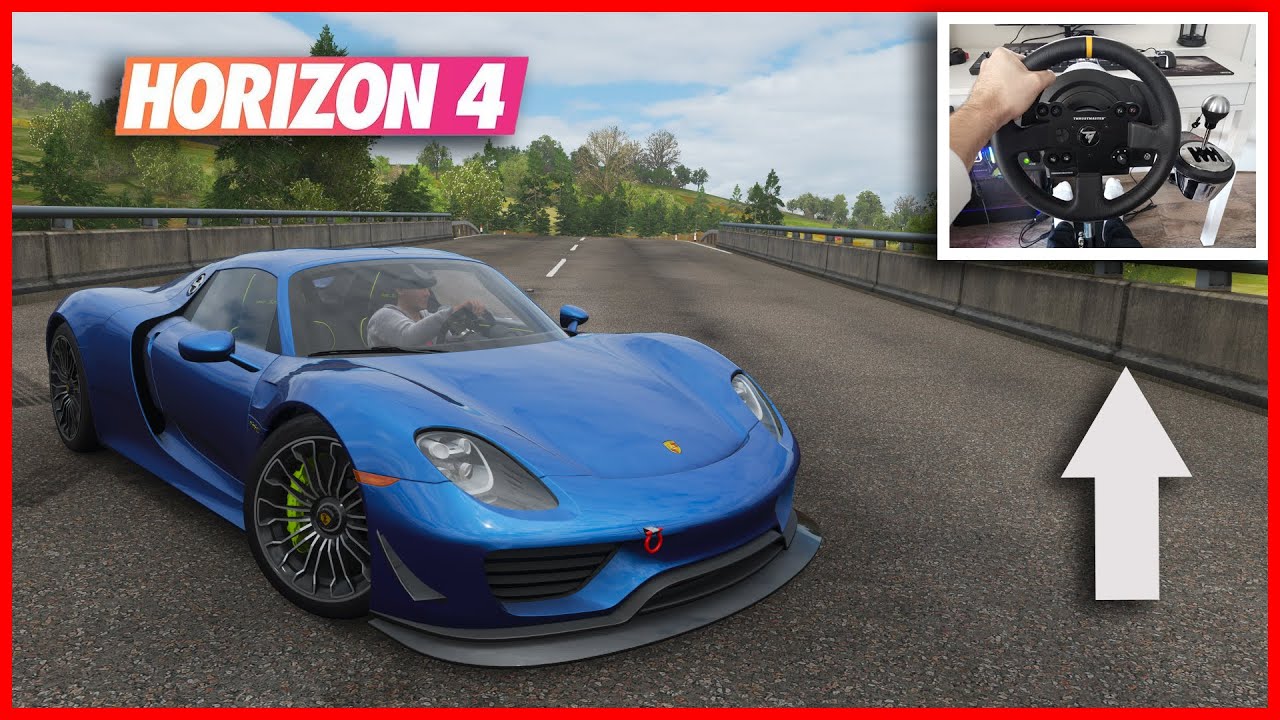 Forza Horizon 4 Porsche 918 Spyder (Steering Wheel + Paddle Shifter) Gameplay