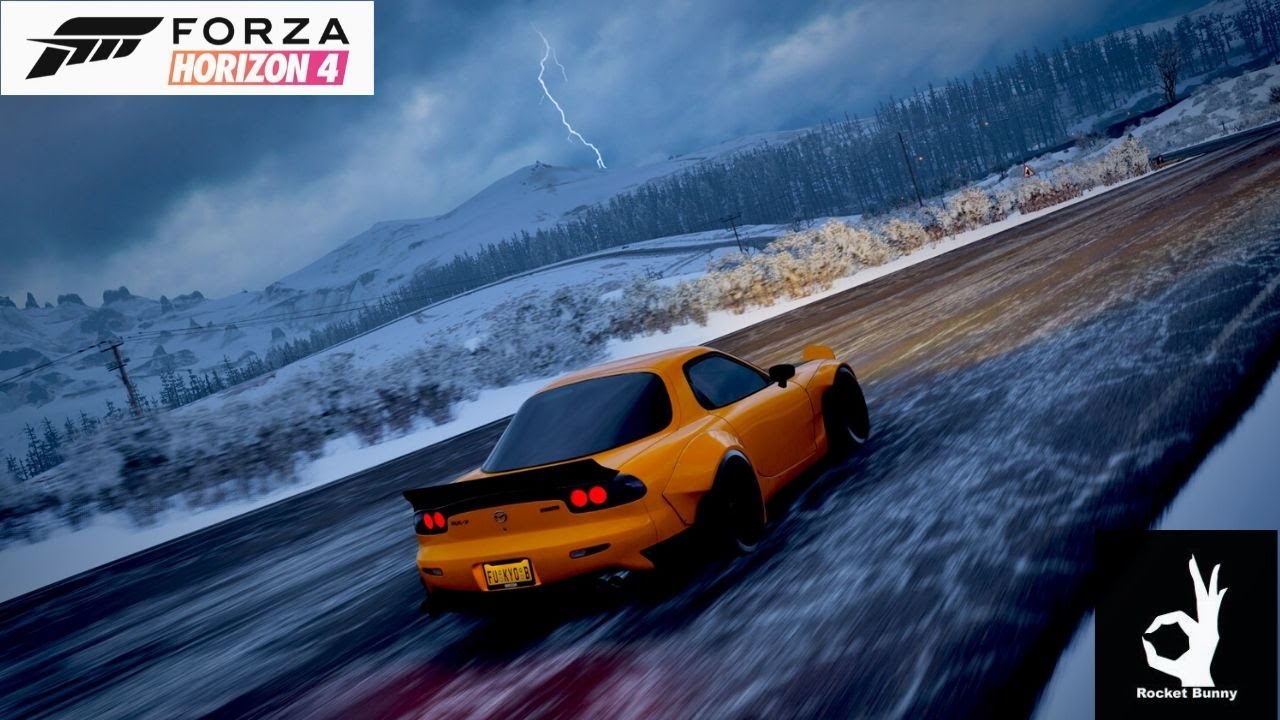 Forza horizon 4 – Mazda Rx7 Rocket Bunny/Falling