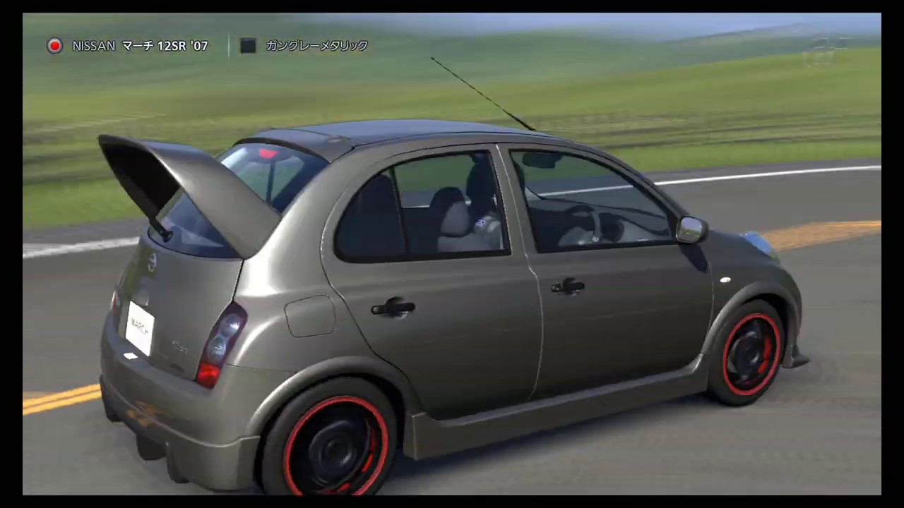 【GT5】 日産 マーチ 12SR ’07 【DEMO】,ガングレーメタリック,