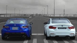 Gran Turismo Sport Drag Race – Lexus RC-F vs BMW M4