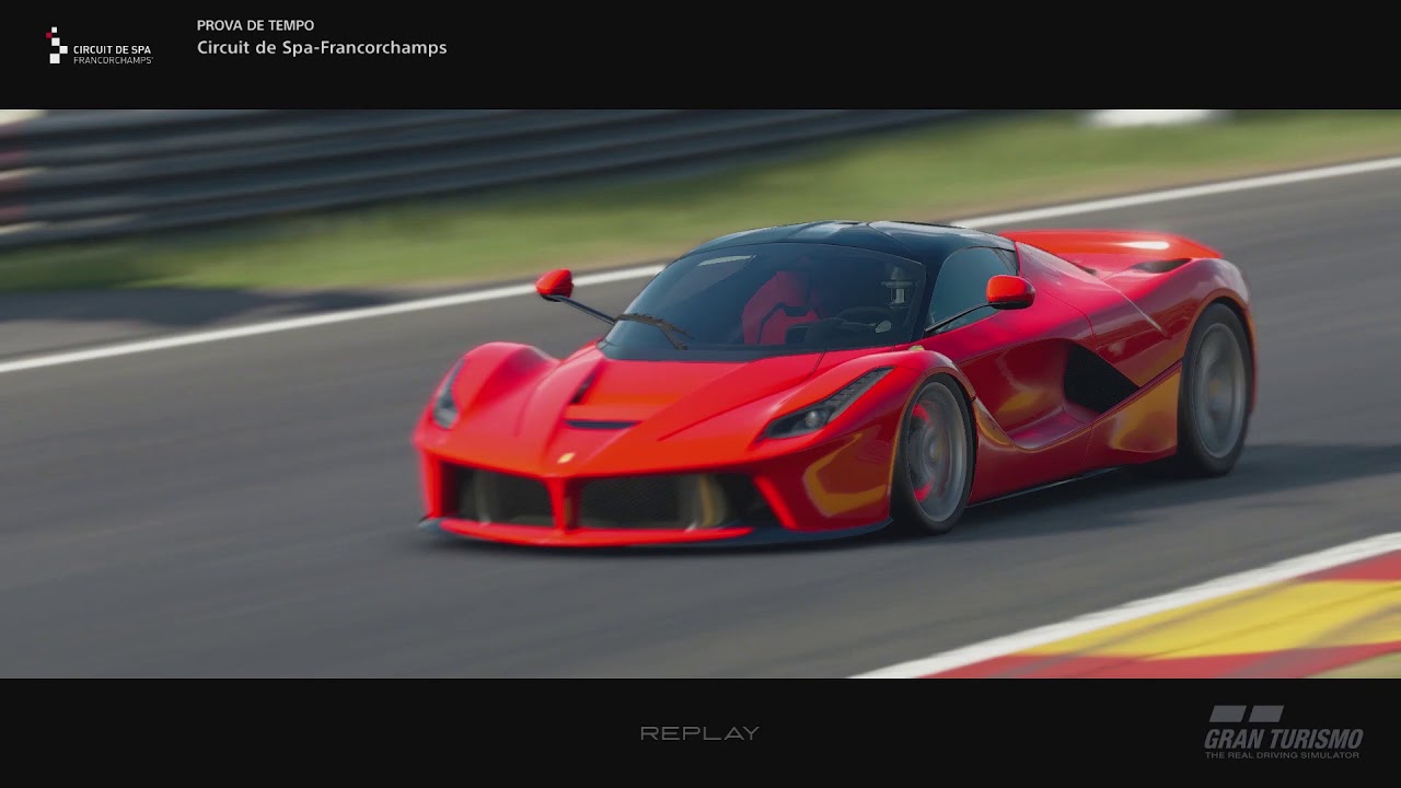 Gran Turismo®SPORT Gameplay Ferrari LaFerrari Circuit de Spa Francorchamps 1080p 60fps