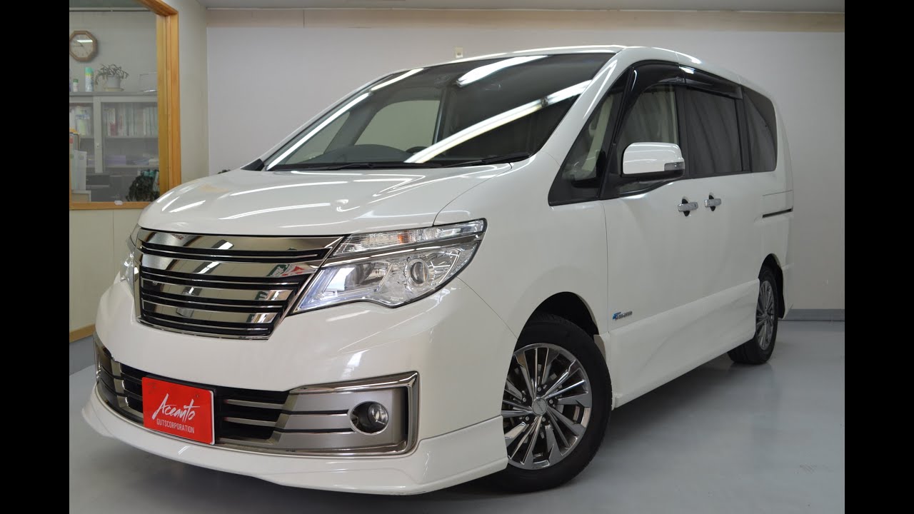 H26年 セレナ ライダー S-ハイブリッド ブリリアントホワイトパール 入庫しました!@2年保証つき中古車のエースオート 大阪 八尾 東大阪