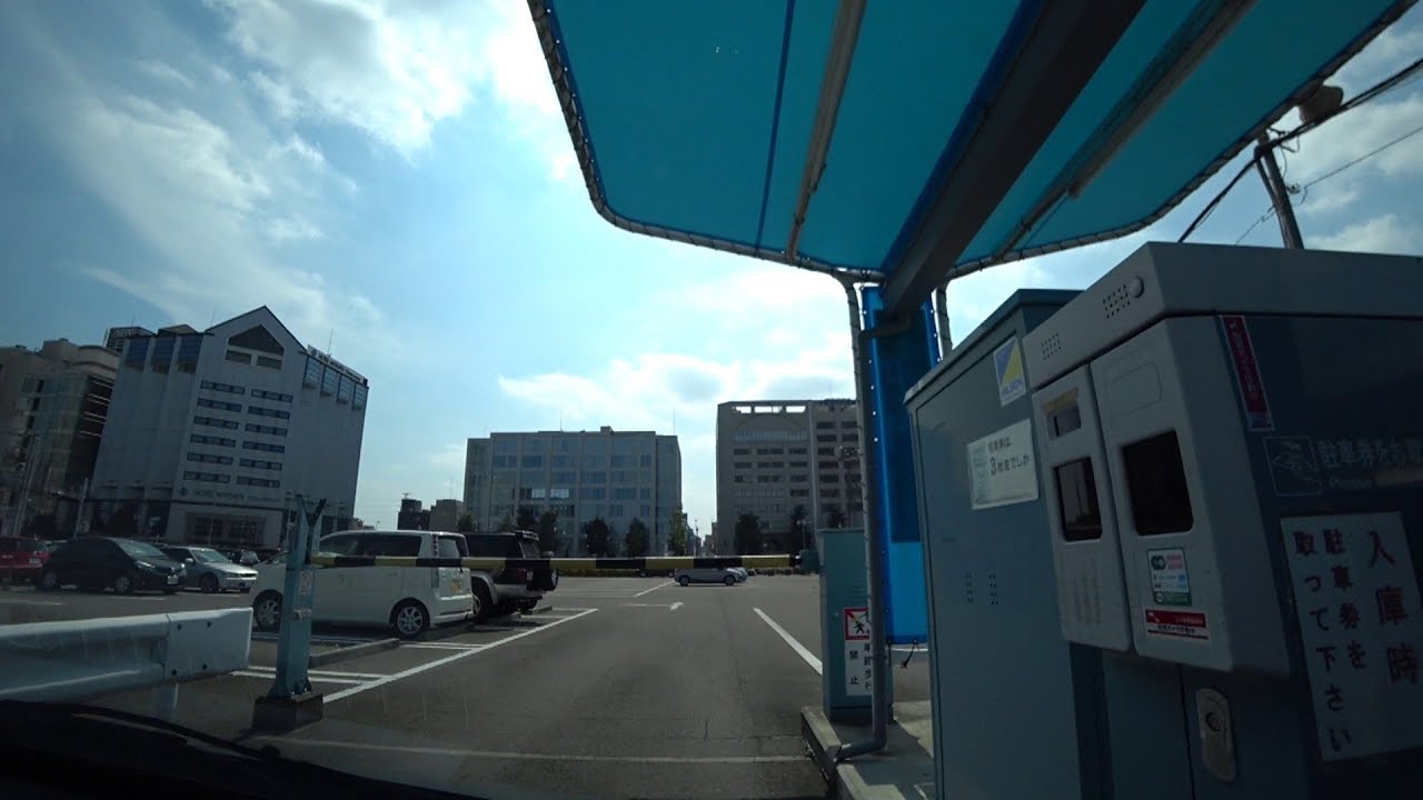 宇都宮みんみん駅東口店 平面駐車場(入庫⇒出庫)栃木県宇都宮市【車載動画】JAPAN Parking Lot