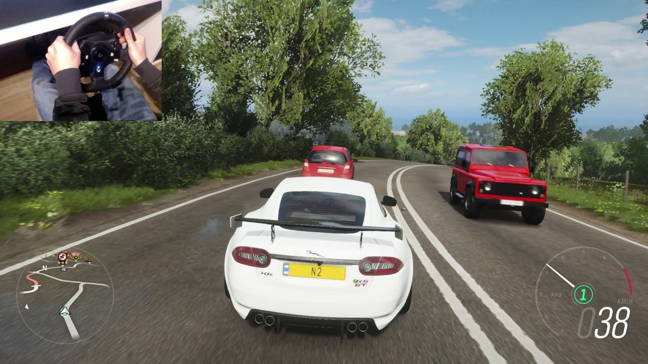 Jaguar XKR-S GT VS Aston Martin DBS Superleggera – Forza Horizon 4 G29 gameplay