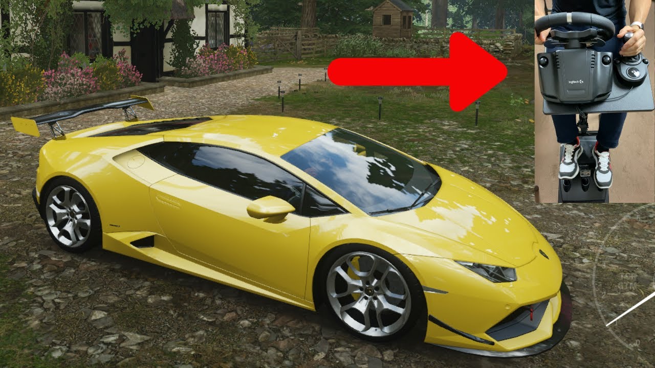 LAMBORGHINI HURACAN LP 610–4 Forza horizon 4-Logitech G920- Steering Wheel & Shifter, 600HP.Gameplay