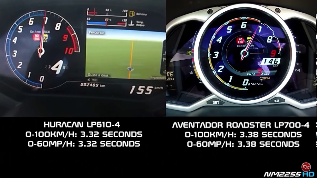 Lamborghini Huracan LP610-4 vs Aventador Roadster LP700-4