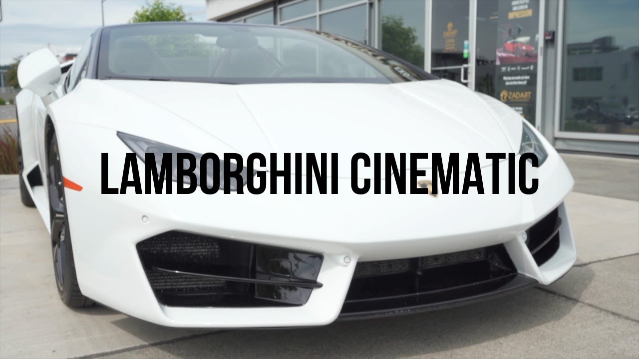 Lamborghini Huracan LP610-4 (white)| Sony A7iii Cinematic