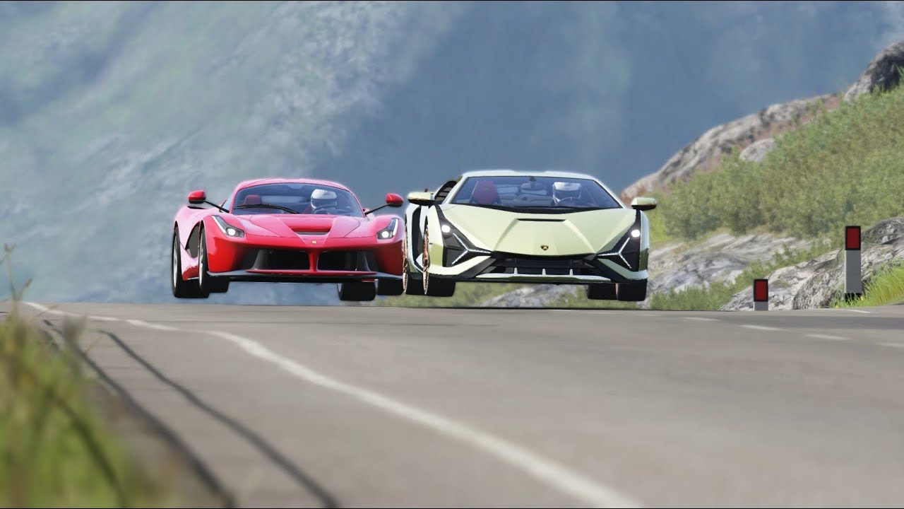 Lamborghini Sian FKP37 vs Ferrari LaFerrari at Highlands