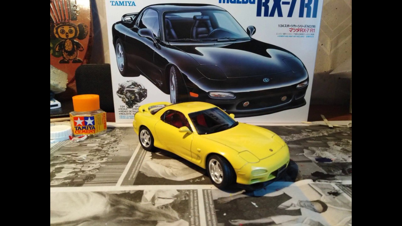 Сборка Mazda RX 7 FD от Tamiya  Реплика Initial D