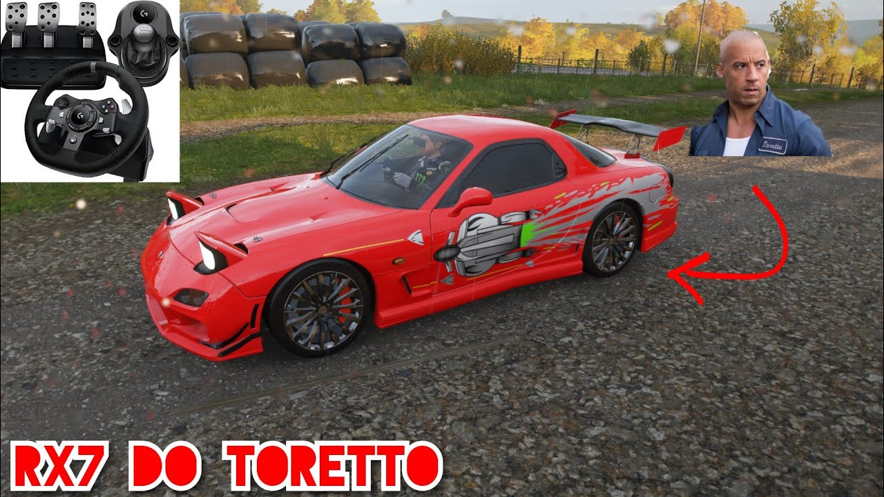 Mazda RX7 do Dominic Toretto - Velozes e furiosos - Forza Horizon 4 | Volante Logitech g920