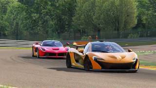 McLAREN P1 vs Ferrari LaFerrari Spa Francorchamps Assetto Corsa