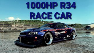 NEED FOR SPEED HEAT – 1000HP nissan skyline R34 GTR race car build