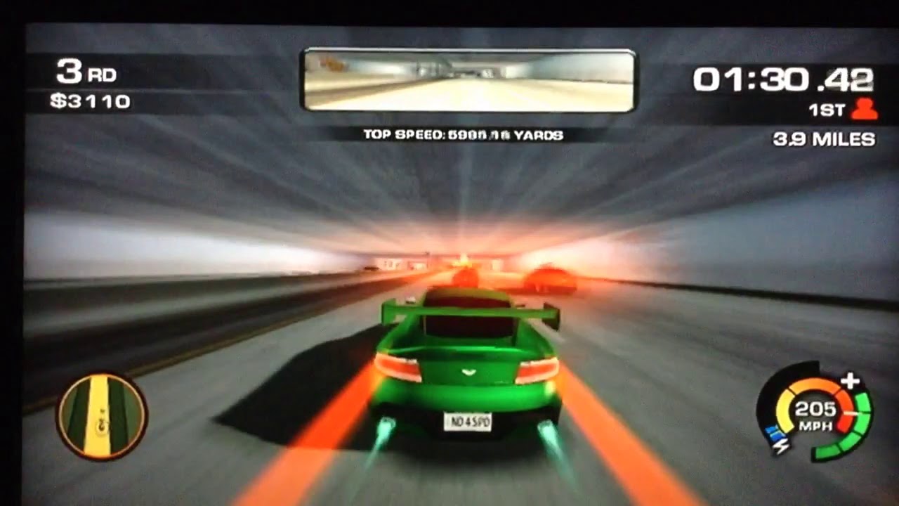 NFS: The Run (Wii) - Expert - Chicago 2 (Sprint) | Aston Martin V12 Vantage