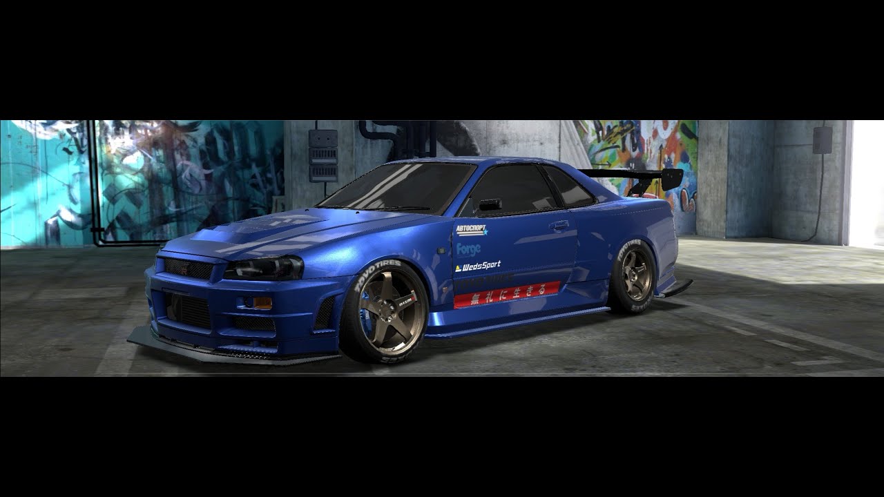 NISSAN GTR R34 TUNING!!!!!!! NFS heat