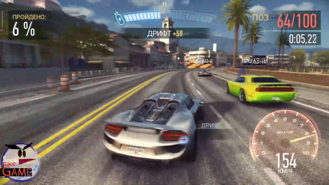 Прохождение Need For Speed No Limits на Porsche 918 spyder день3