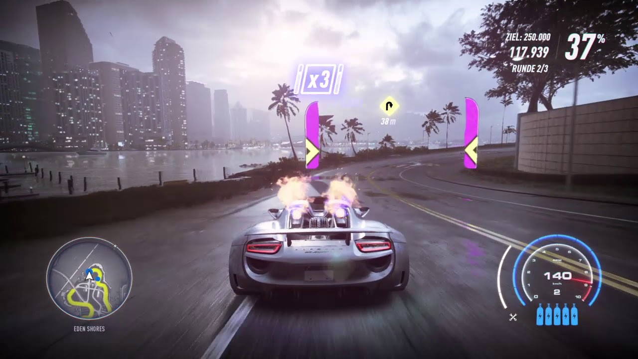 Need for Speed Heat: Porsche 918 Spyder “Der Flammenwerfer”  (Drift=Meh)