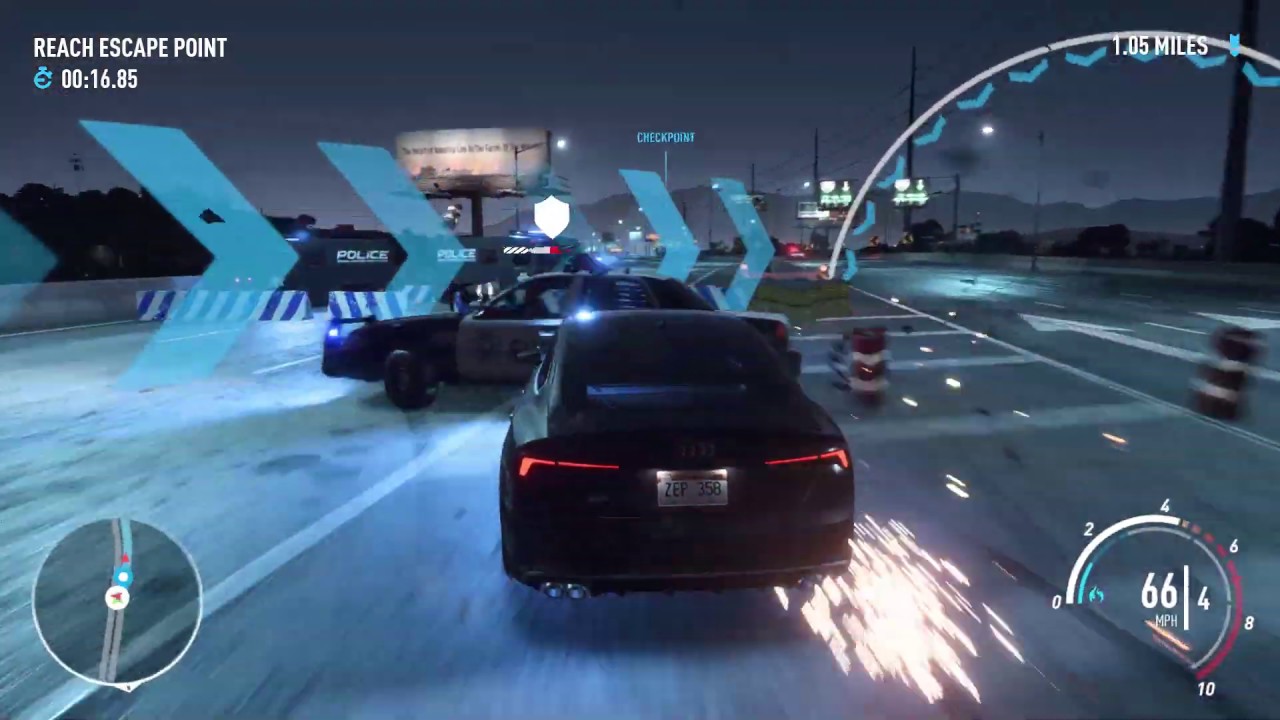 [*/*] Need for Speed™ Payback – Driving an Audi S8 in a police car chase