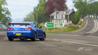Nissan Skyline GTR R34 || A.K.A. Godzilla || Forza Horizon 4 Gameplay